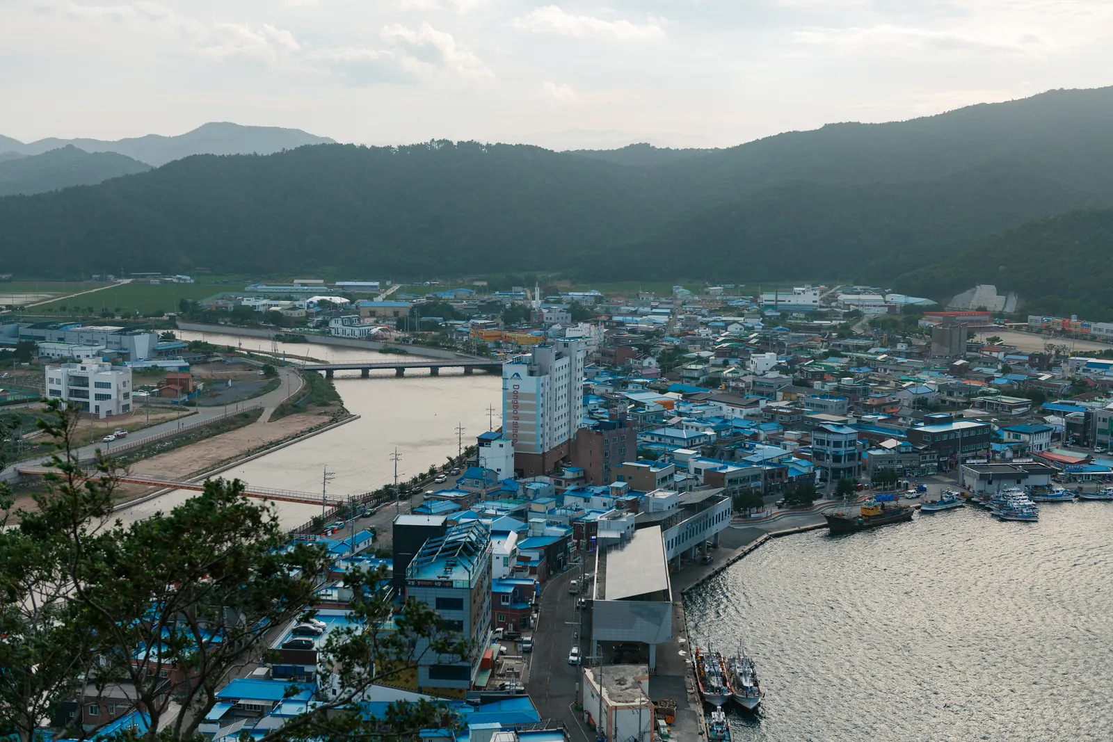 A harbour town between the mountains and the sea